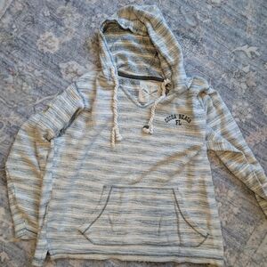U.S. Vintage Striped Gray Hoodie
